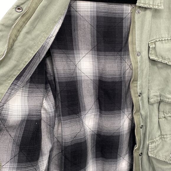 RAILS Jayden Sage Green Flannel Lined Utility Jacket Small - Picture 10 of 11